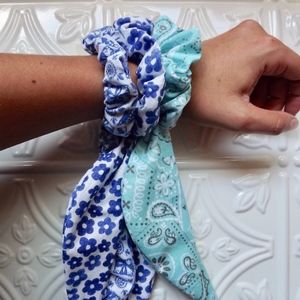 THE COLORADO BLUES 3 Pack of Bow Scrunchies